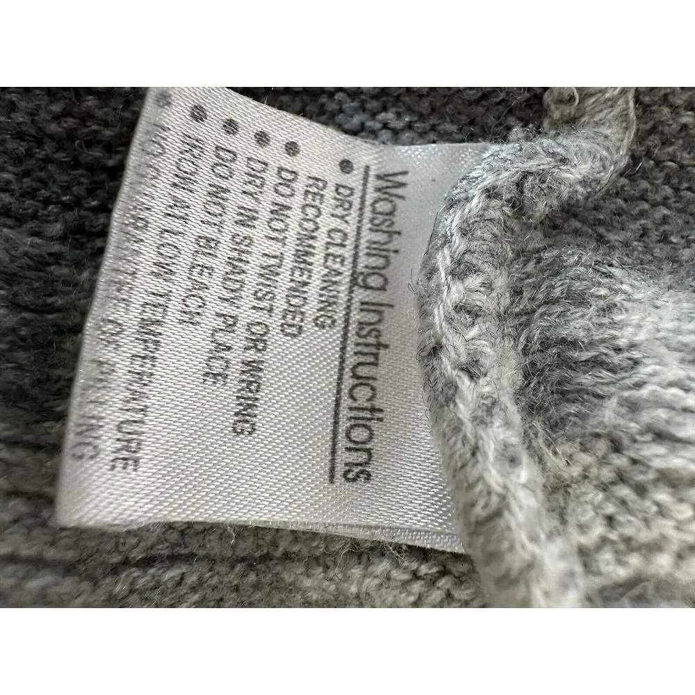 Vintage OSTER Sweater Vest Mens 38 Gray Lambswool Blend Pullover Stretch Grandpa